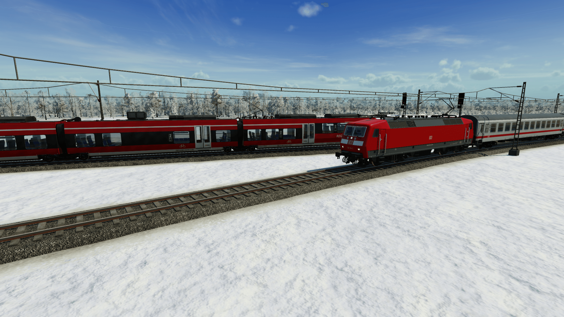 BR 442 und BR 120 mit Intercity bespannt.