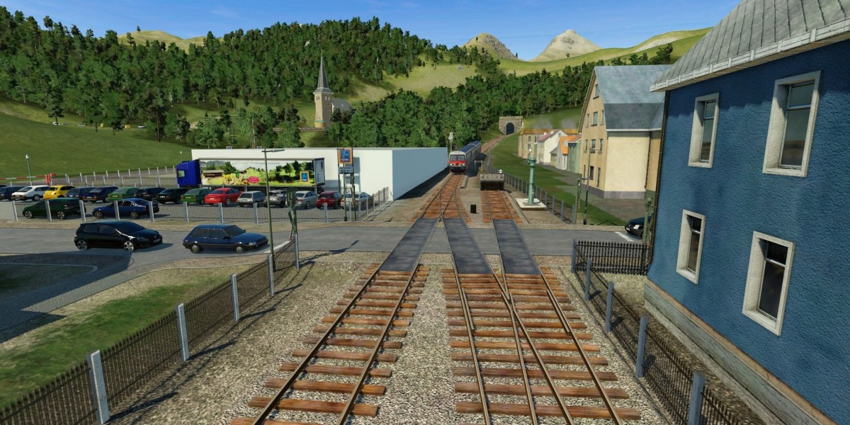 Bahnübergang Obergloms
