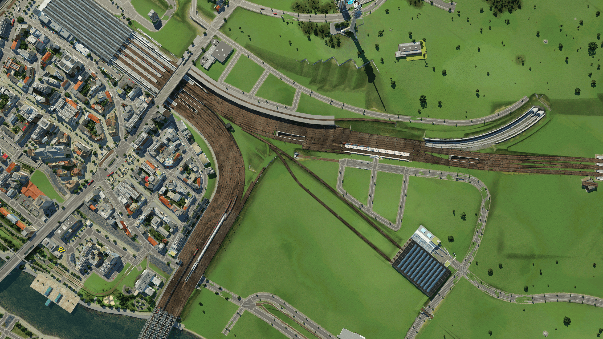 Bahnhofseinfahrt VOR dem Umbau