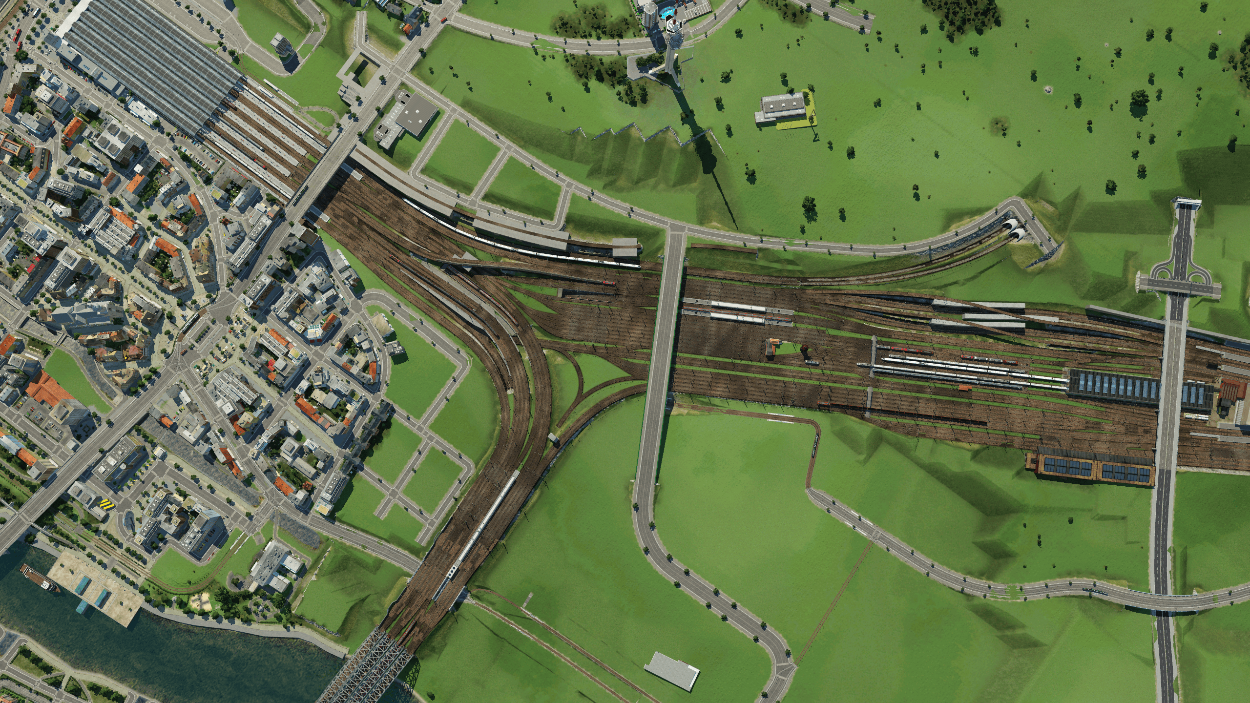 Bahnhofseinfahrt NACH dem Umbau