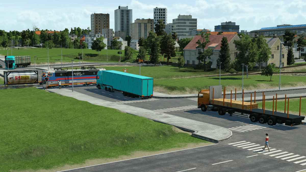 Green Cargo Rc crossing