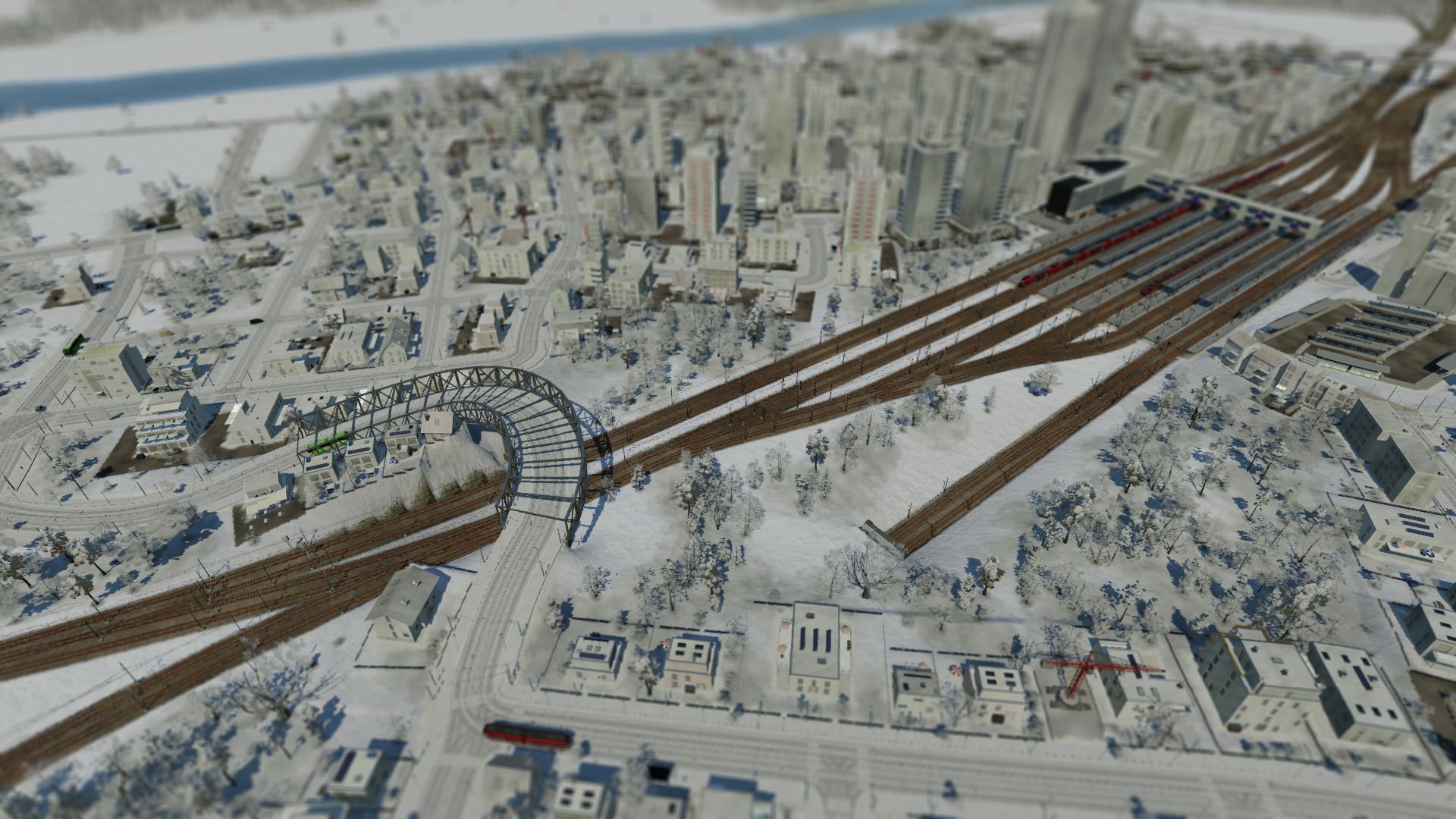 Das neue Bahnhofs Vorfeld.