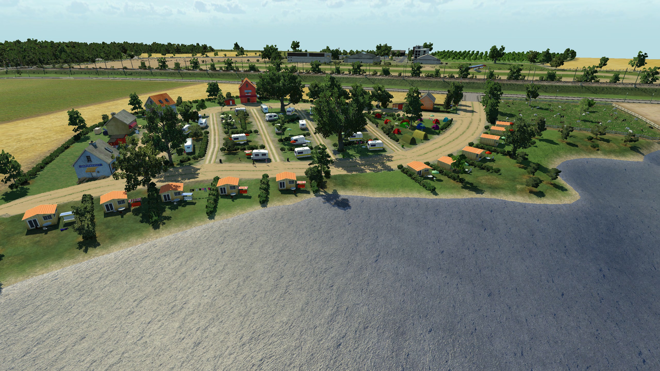 Camping am See.