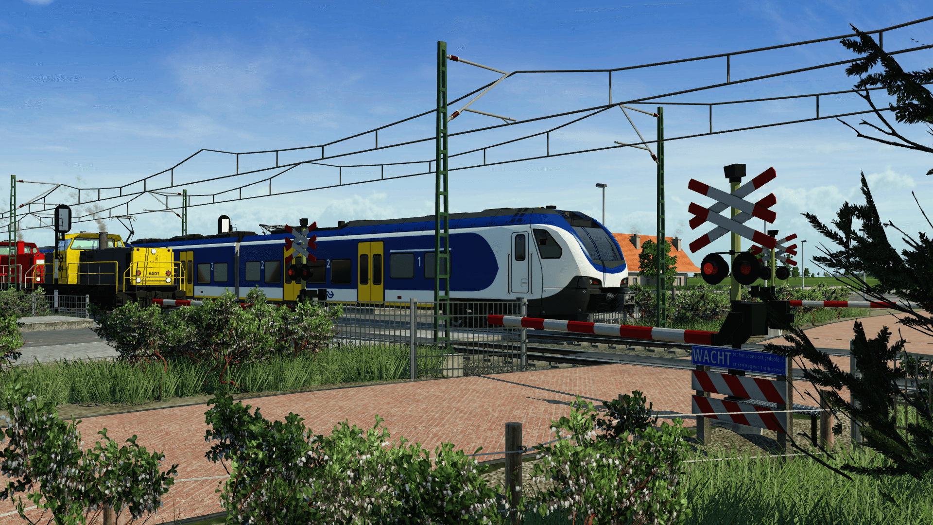 Dutch railway crossing