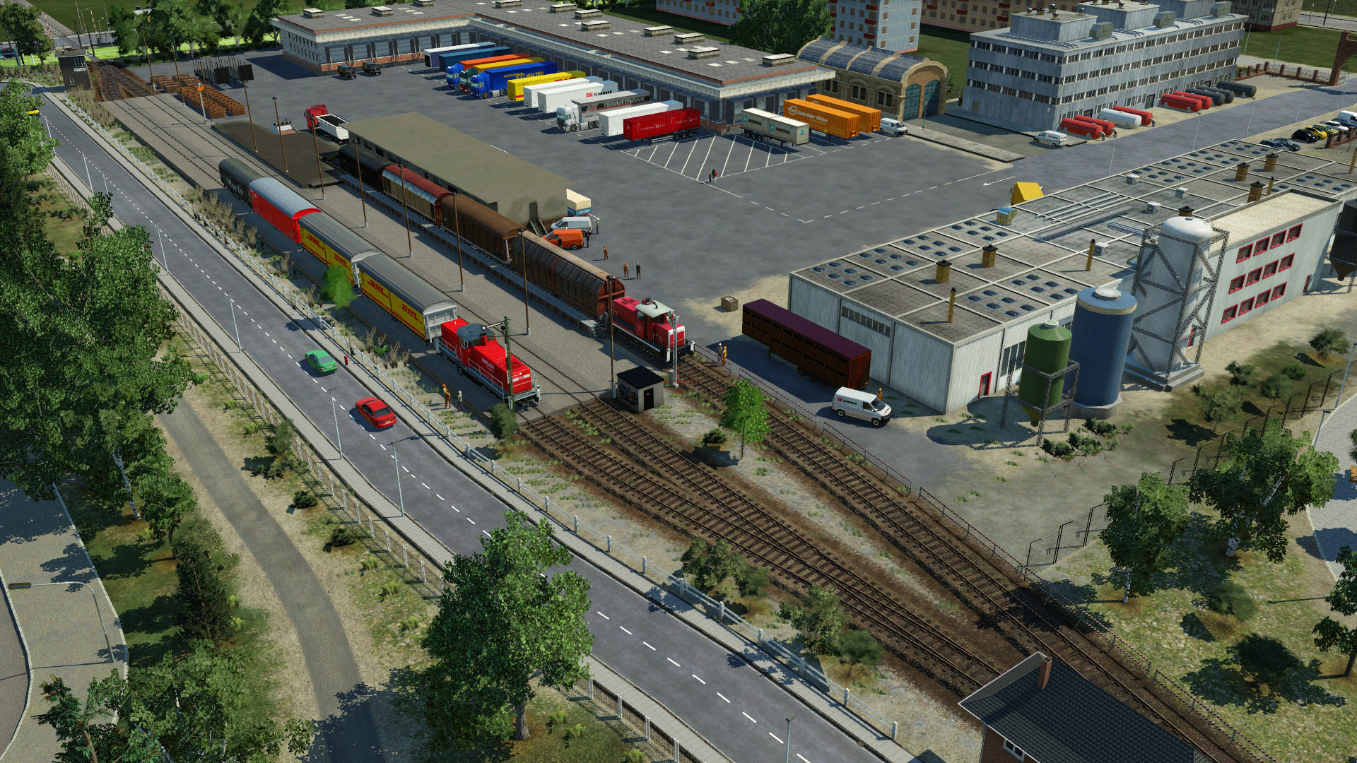 Schwäbisch Gmünd - LKW-Lager mit Gleisanschluss