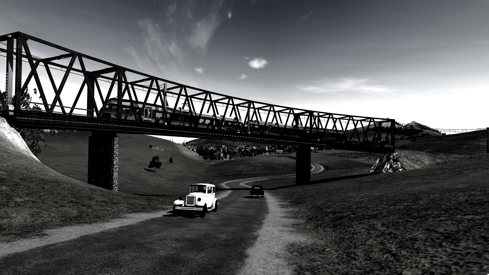 Be 2/6 auf Brücke