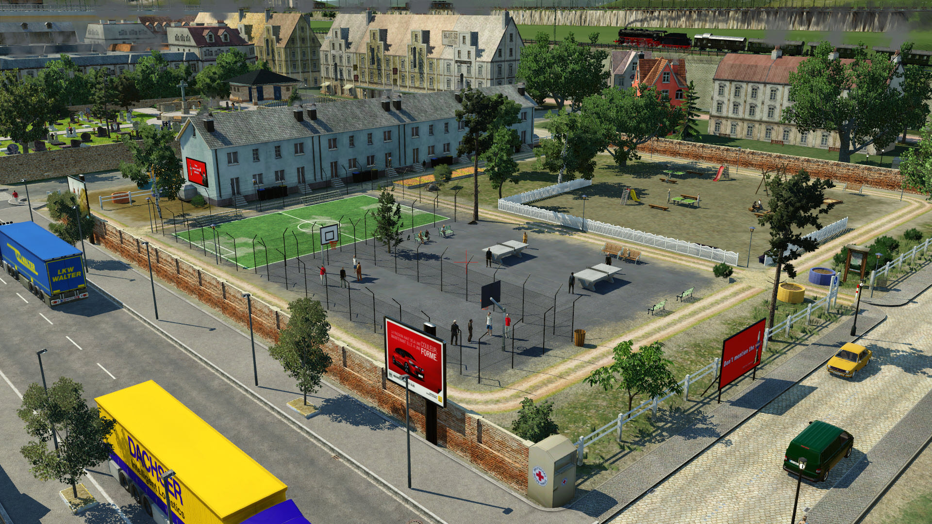 Freizeitbeschäftigung des Sims in Warendorf
