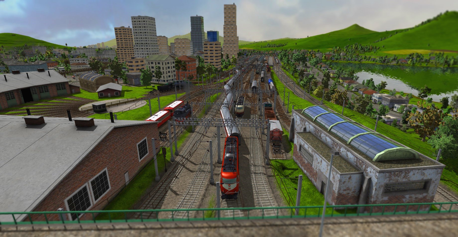 Maltby Betriebswerk mit Blick Richtung HBF und Innenstadt