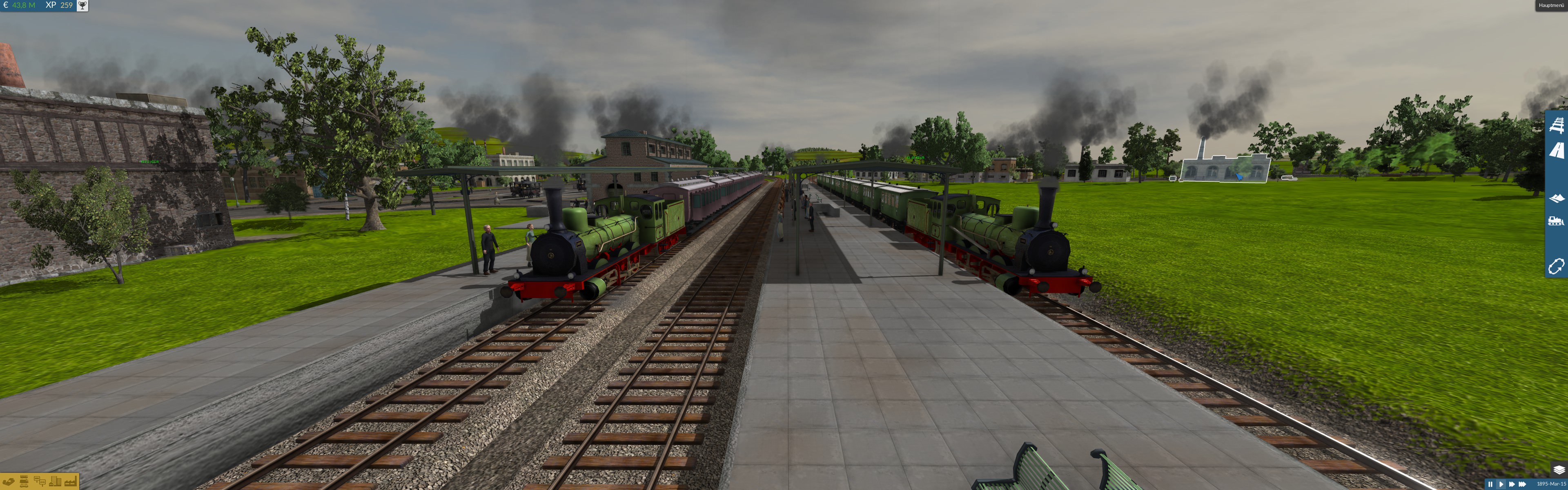 Volle Bahnhöfe
