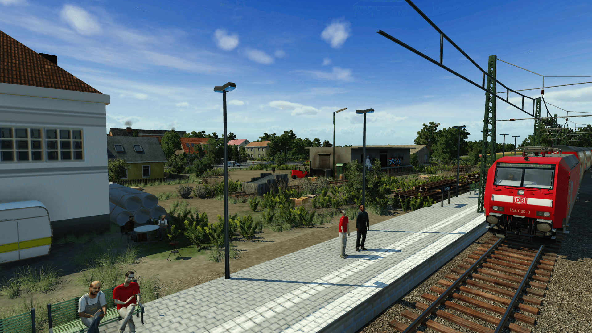 verlassener Güterschuppen am Bahnhof