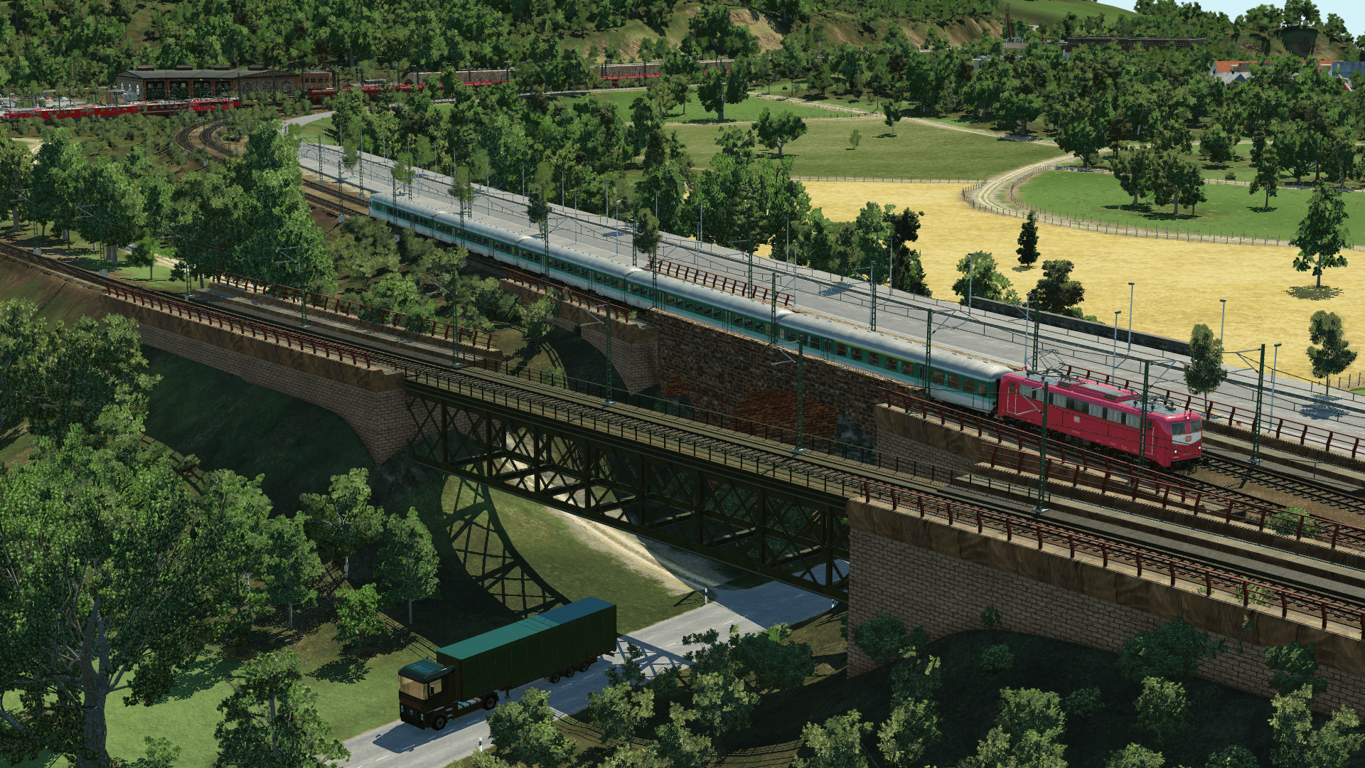 Regionalbahn auf dem Weg nach Weg nach Munderkingen