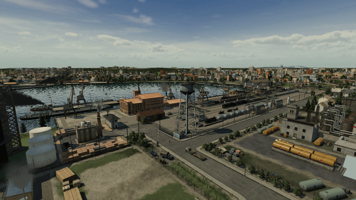 Frachthafen 50er Jahre