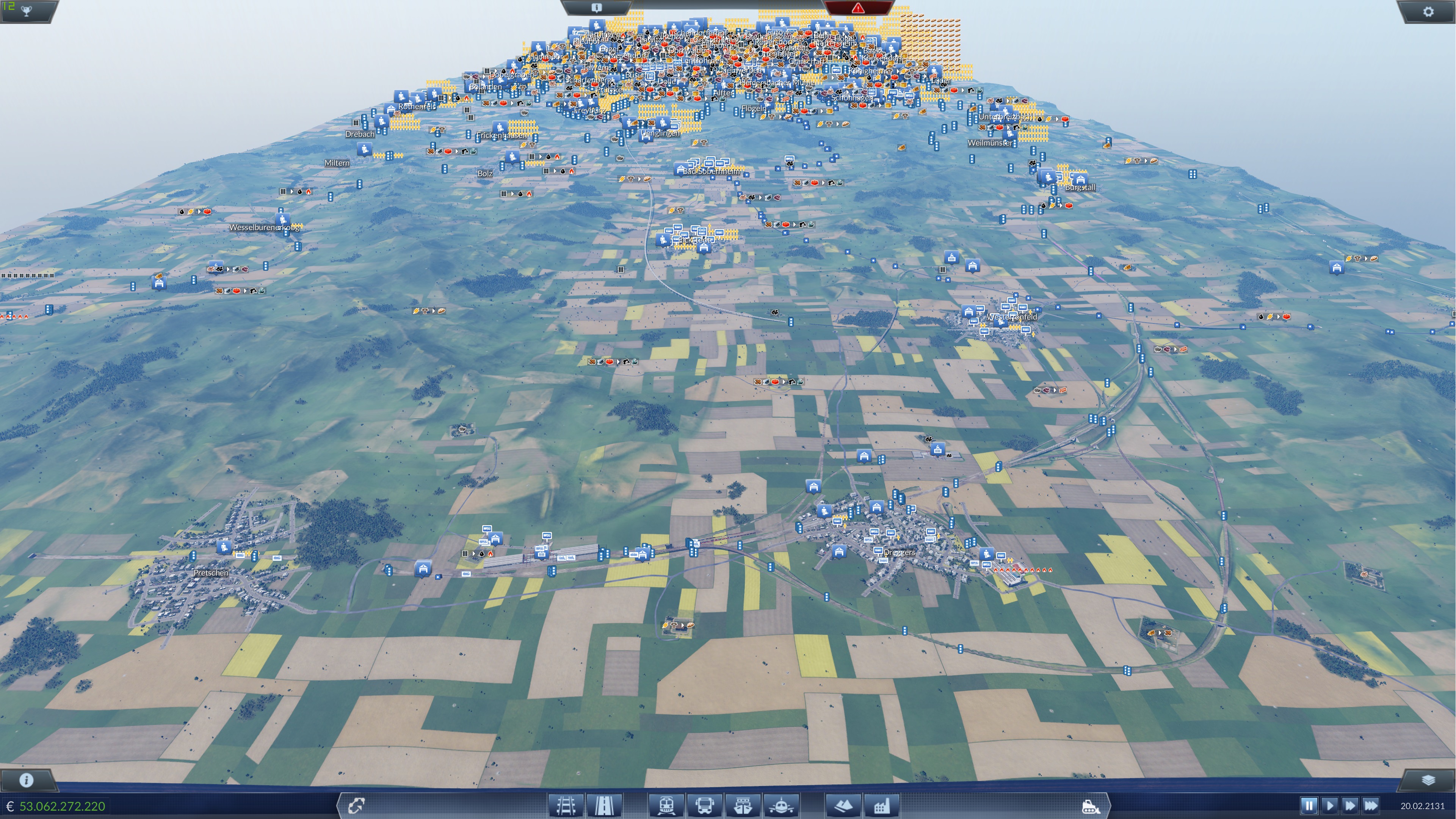 Blick über die Map (mit HUDs)