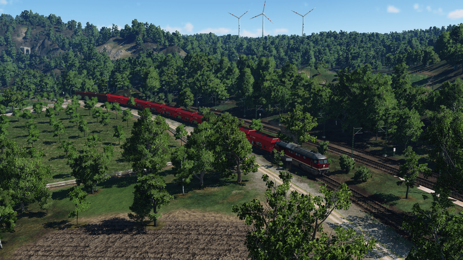 Die Ludmilla unterwegs auf der Nebenbahn