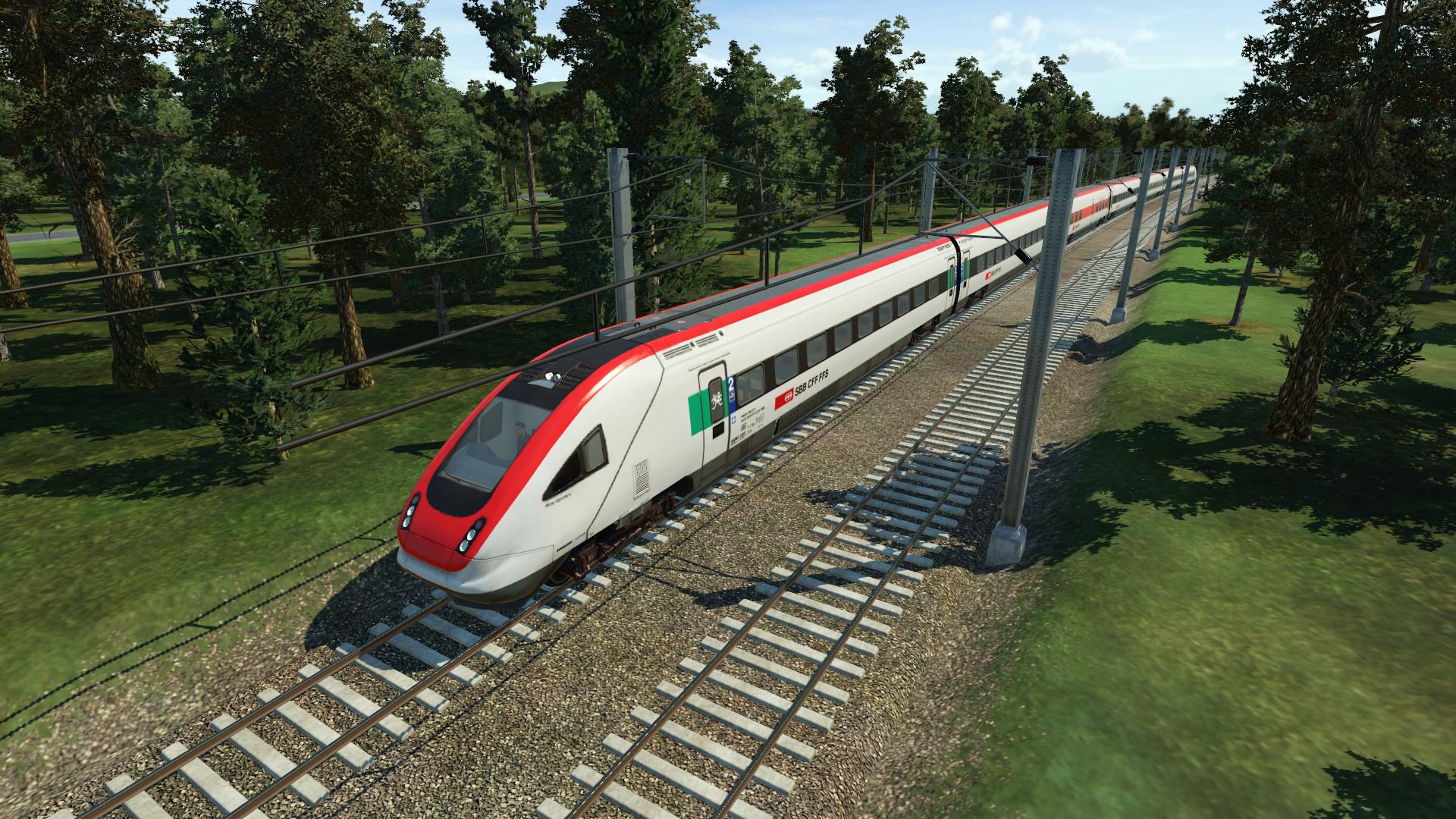 Ein ICN auf der durch Reise