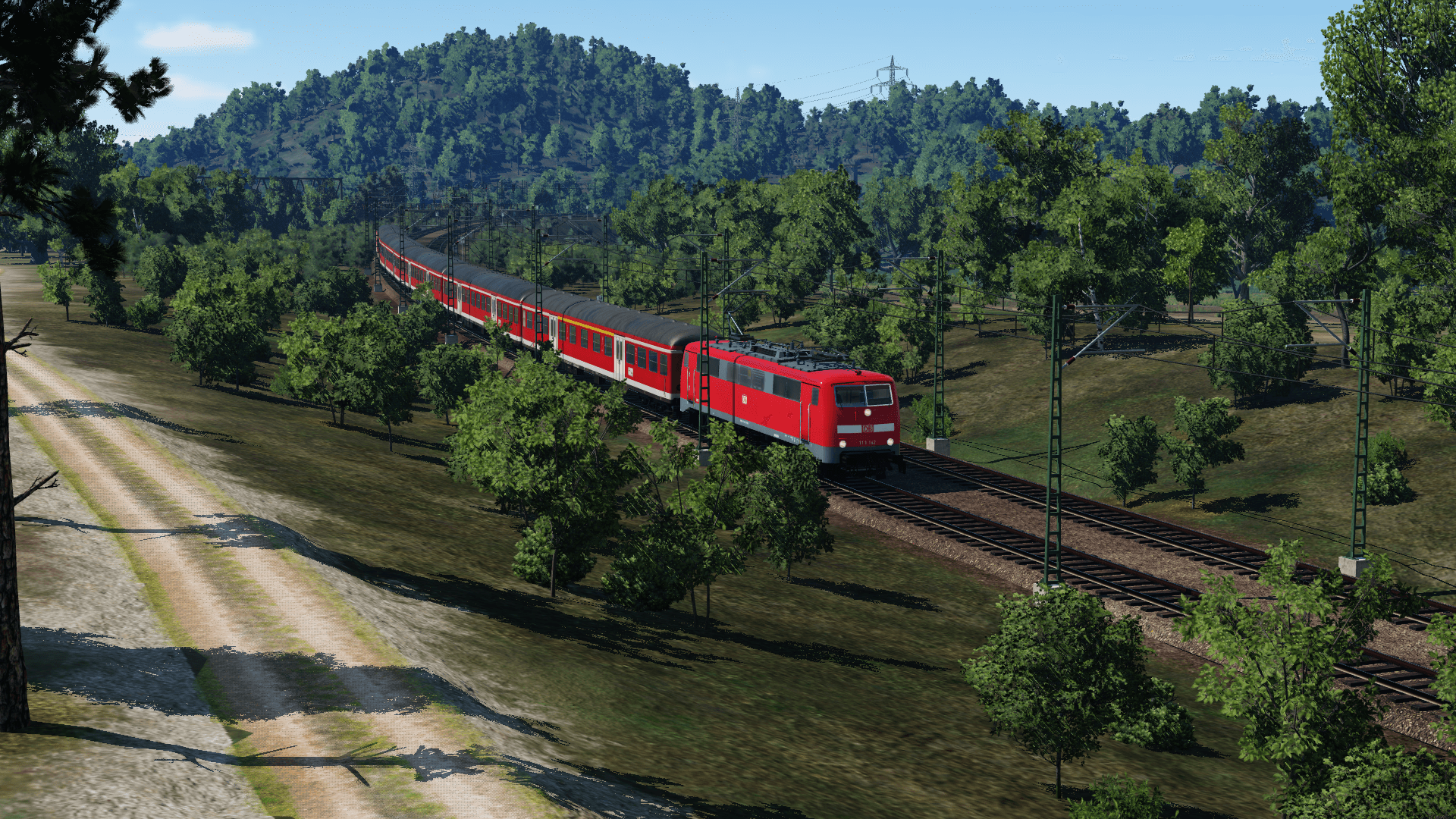 Regionalbahn am Abend