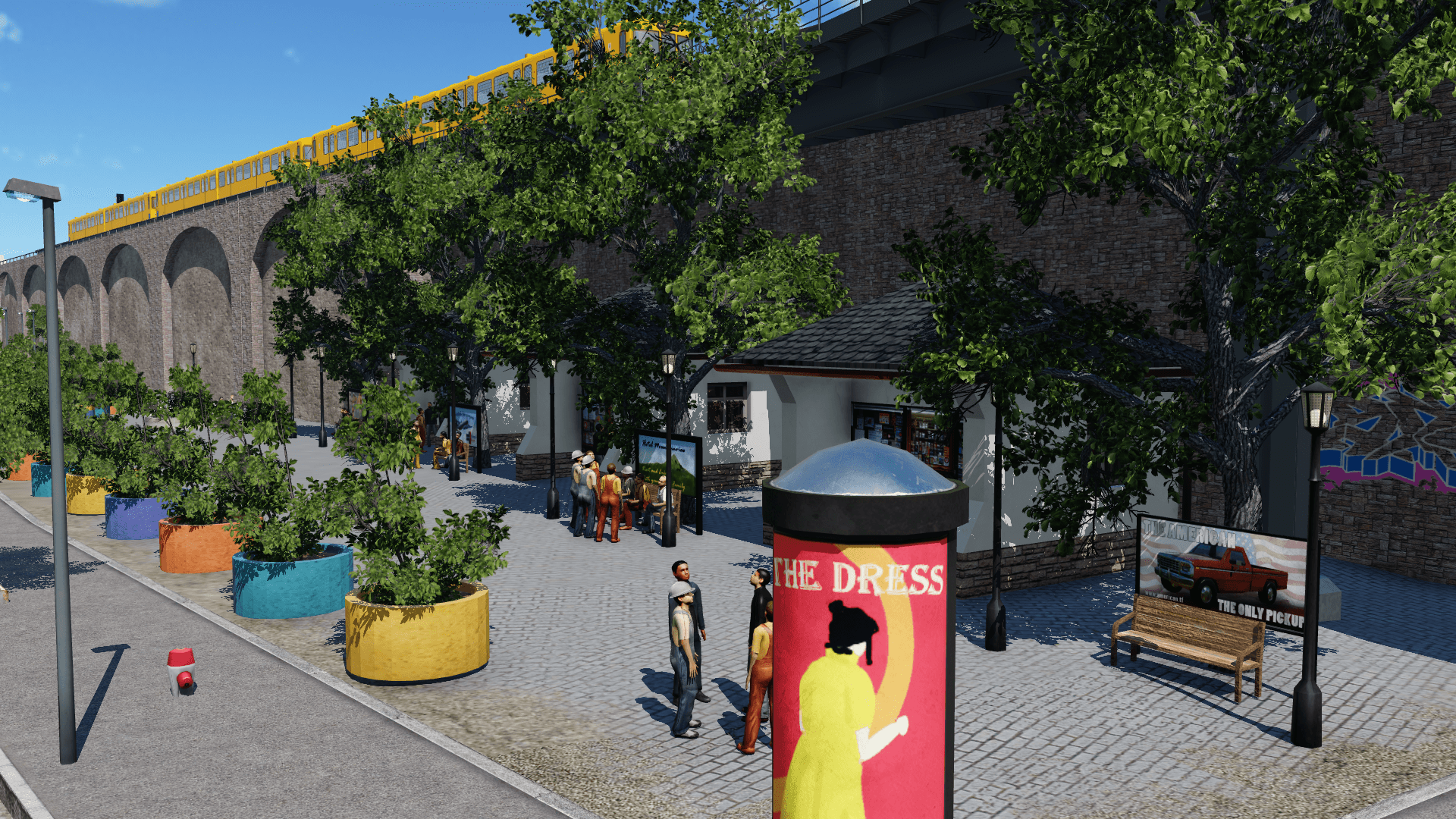 Die Kiosks an der Oberbaumbrücke