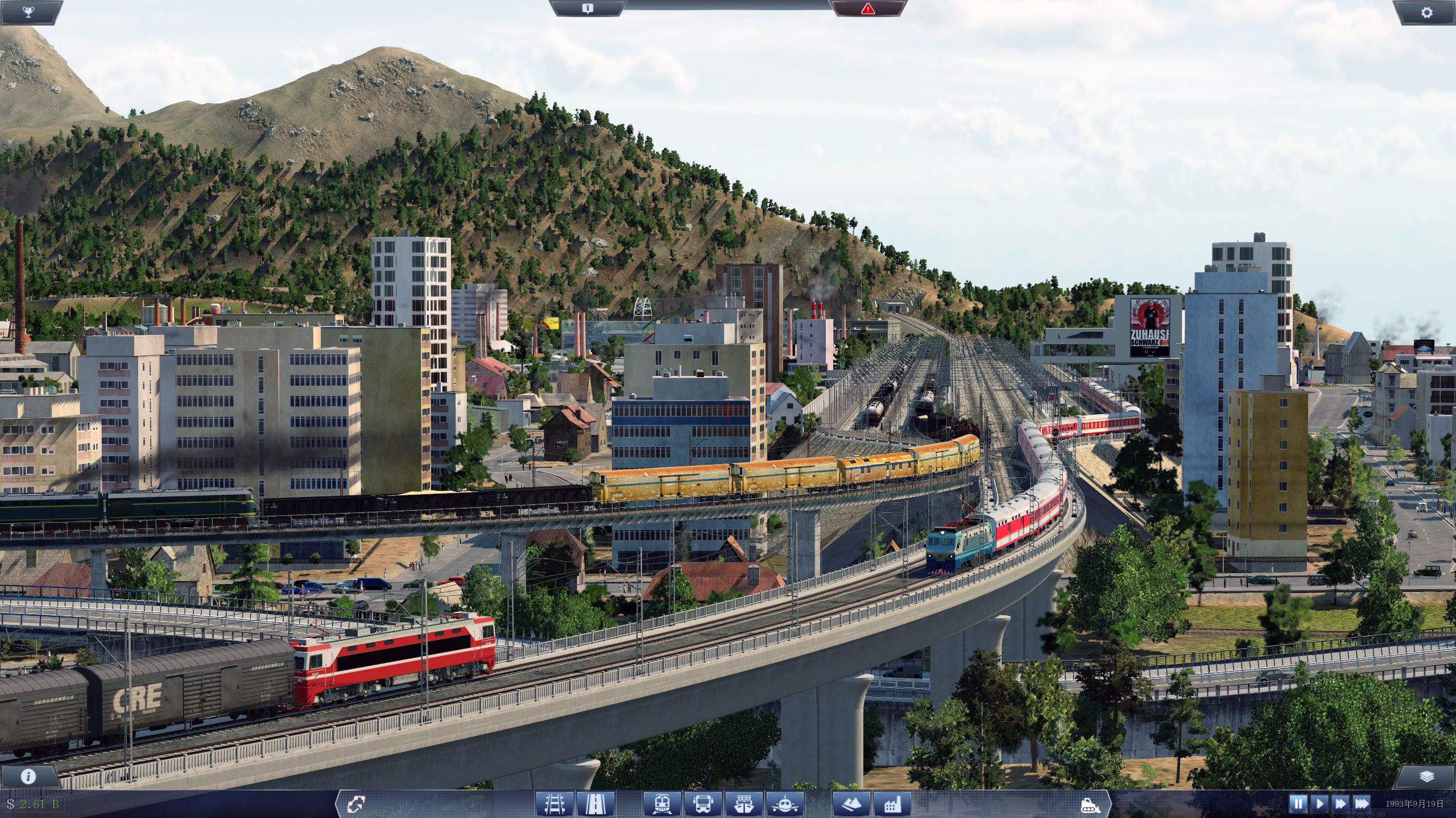 Small city in the mountains