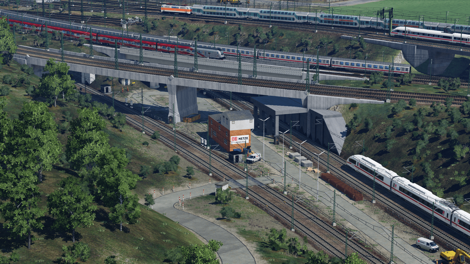 Die Ausfahrten am Kopfbahnhof