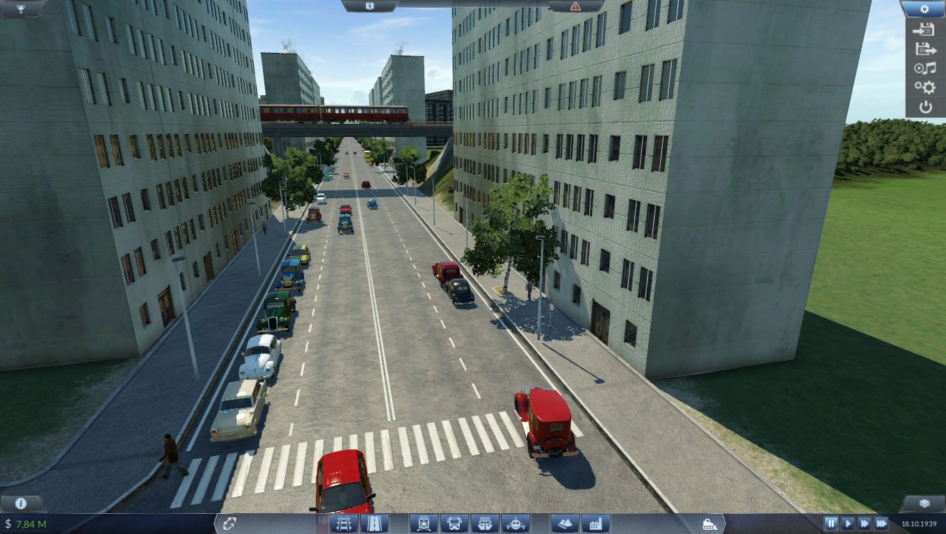 S-Bahn über dem Wilhelmsruher Damm