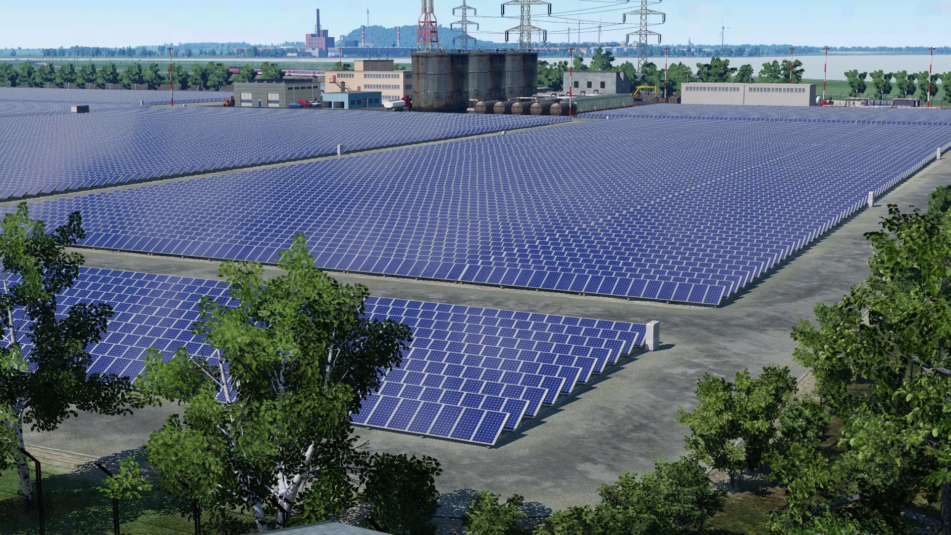 Solarkraftwerk nach dem Umbau