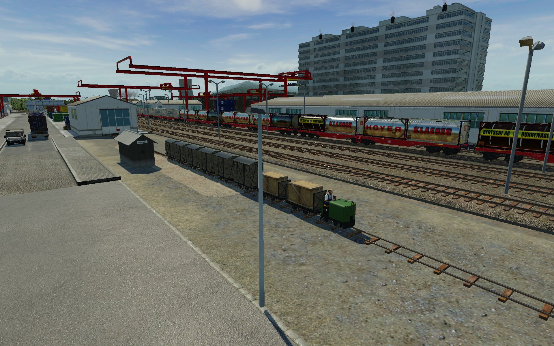 Feldbahn - holt Material ab