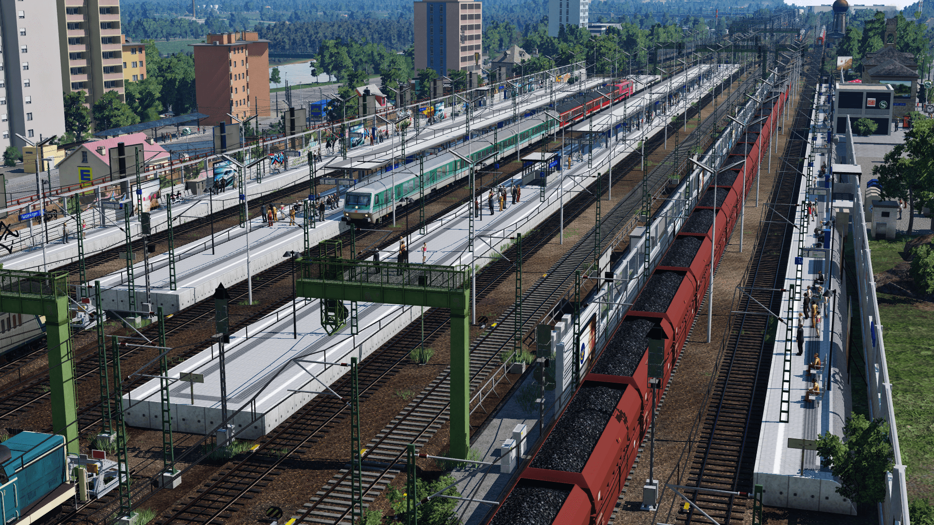 Betrieb am Bahnhof Munderkingen