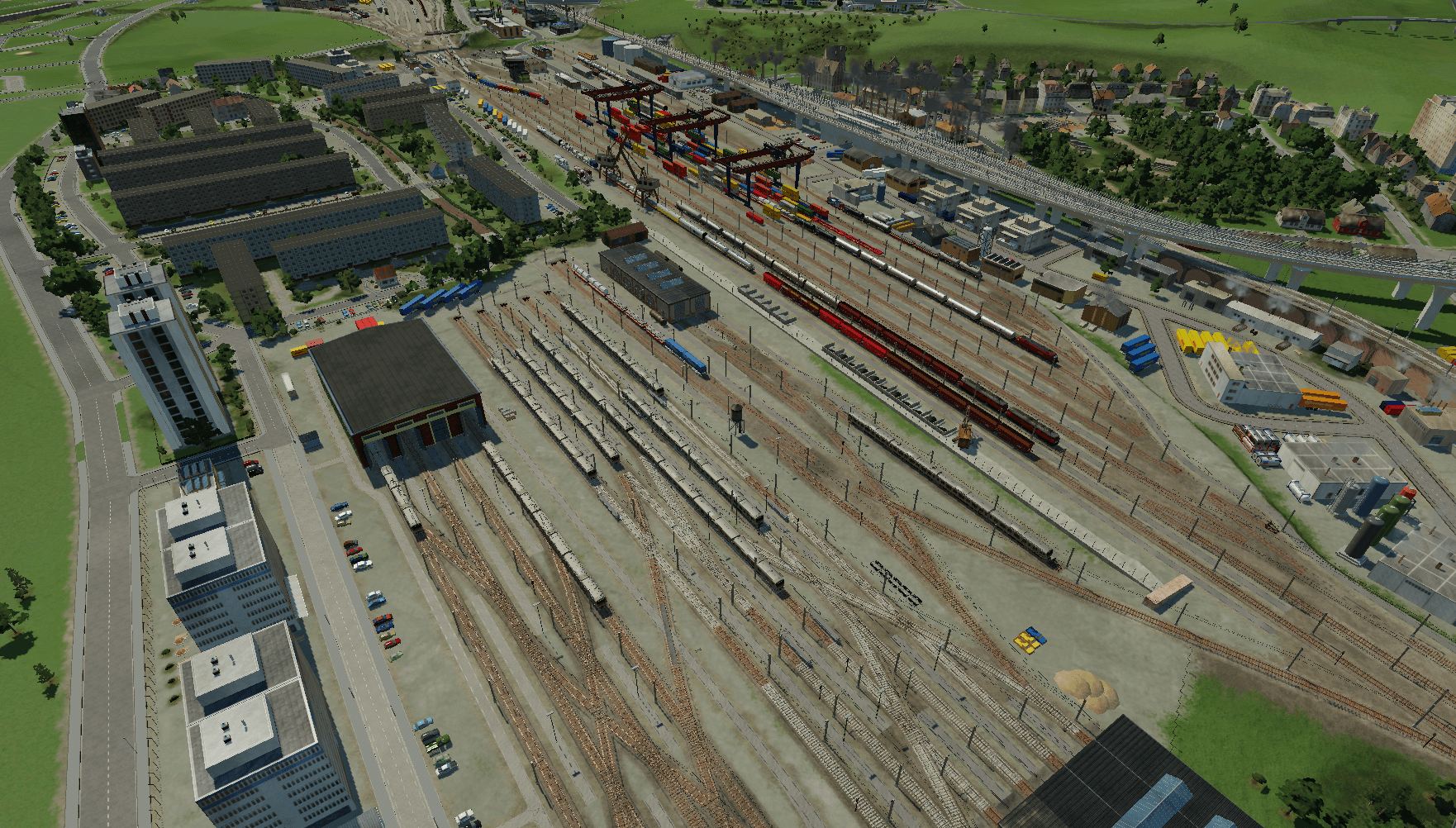 Umschlagbahnhof und Metro BW/HW