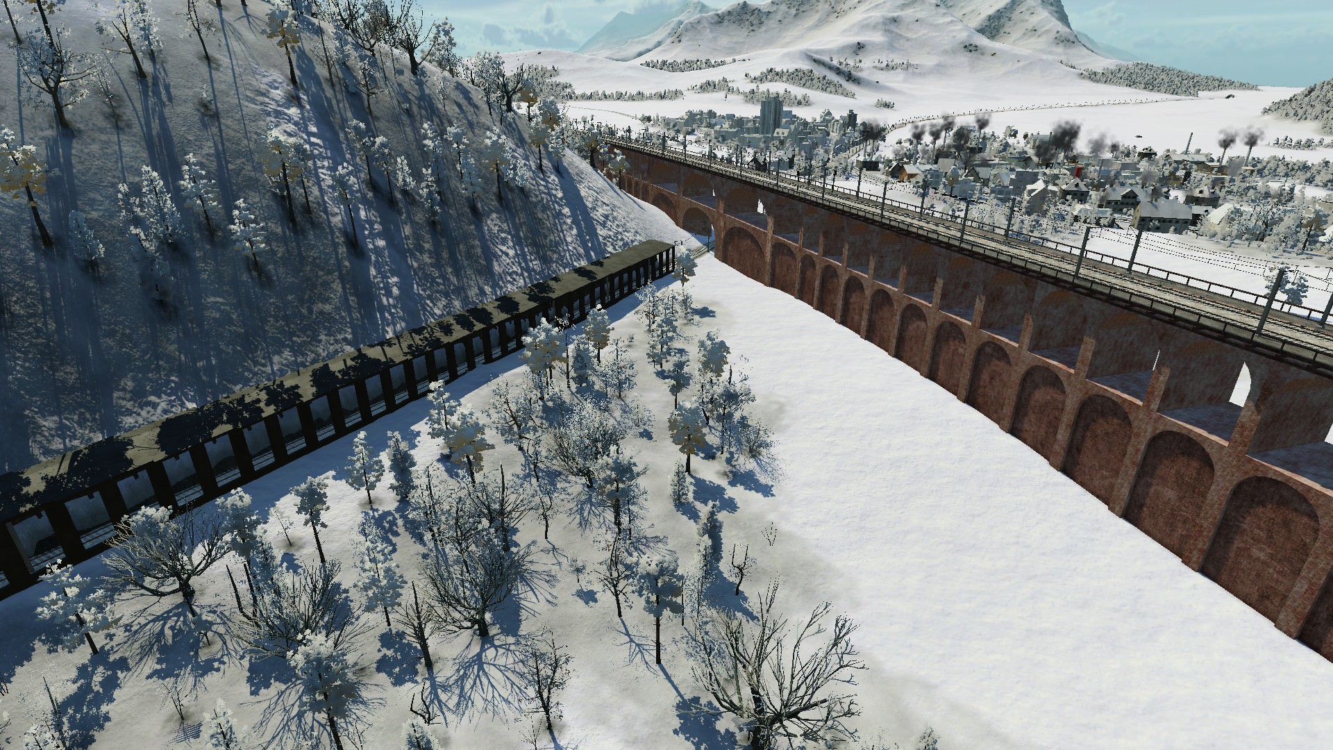 Viadukt über das Tal