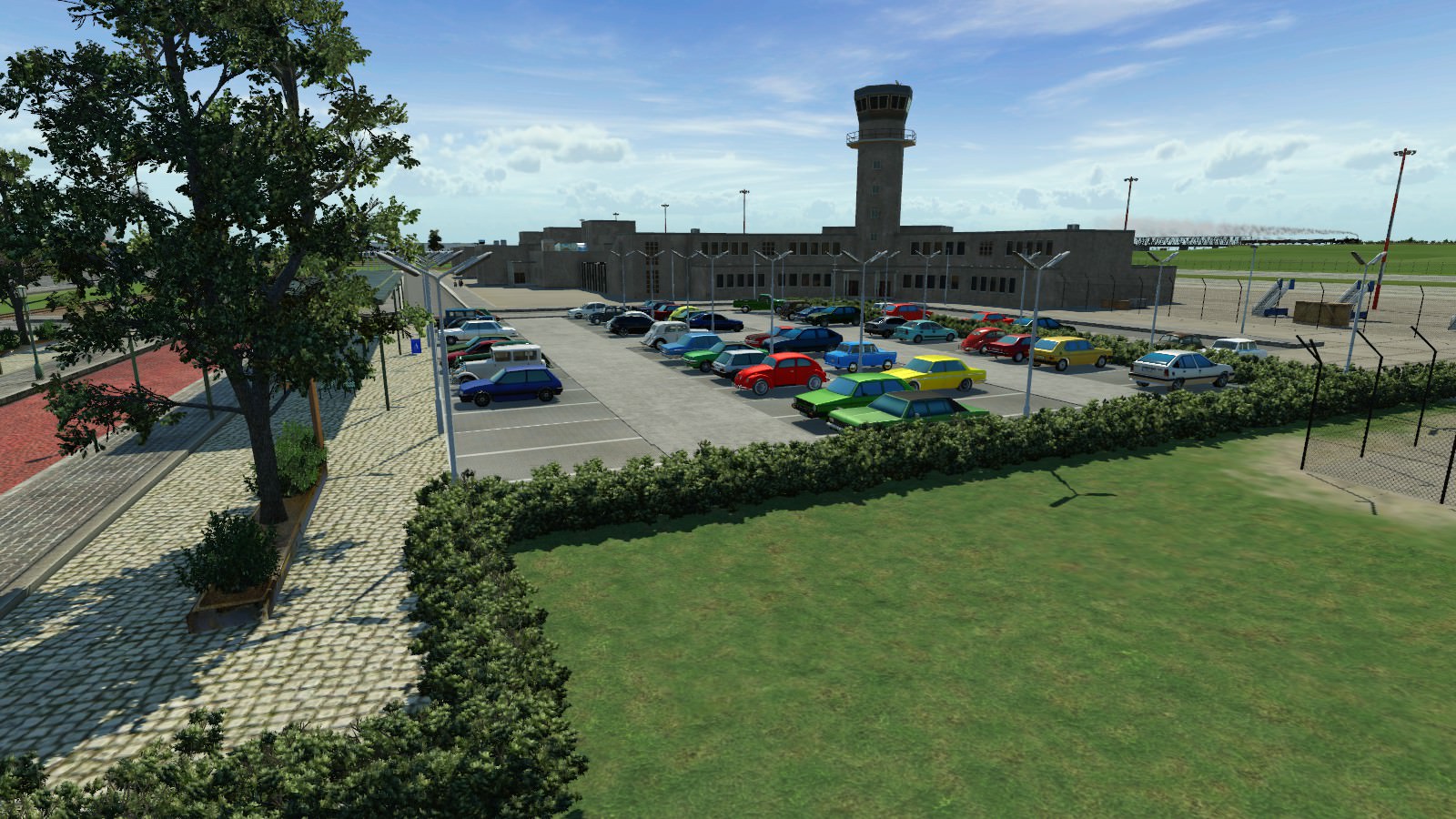 Flughafen Parkplatz