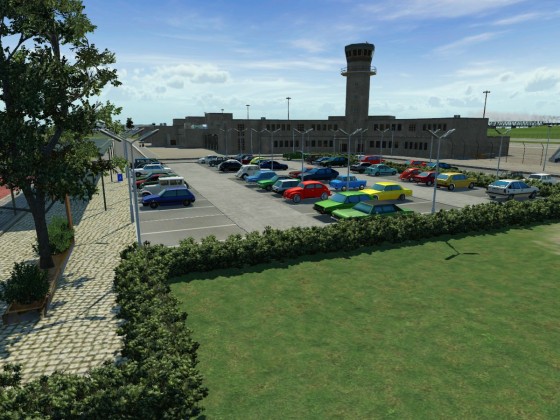 Flughafen Parkplatz