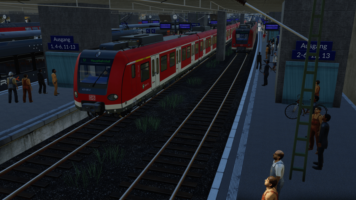 Die S-Bahn-Gleise