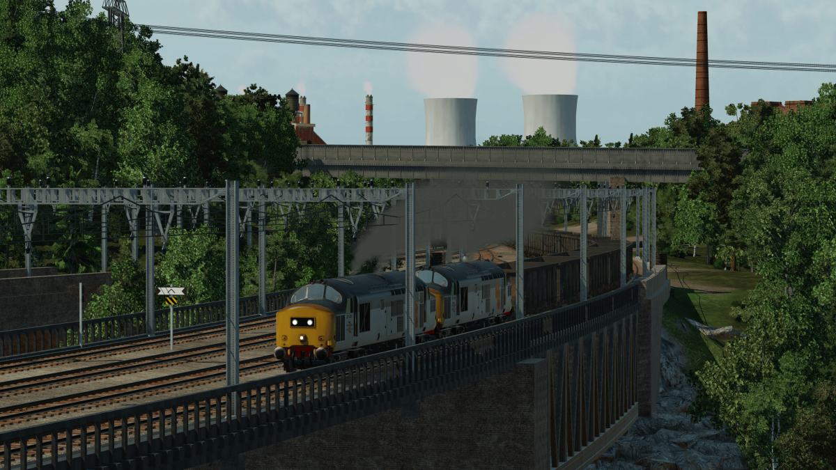 Coal Train on Bridge