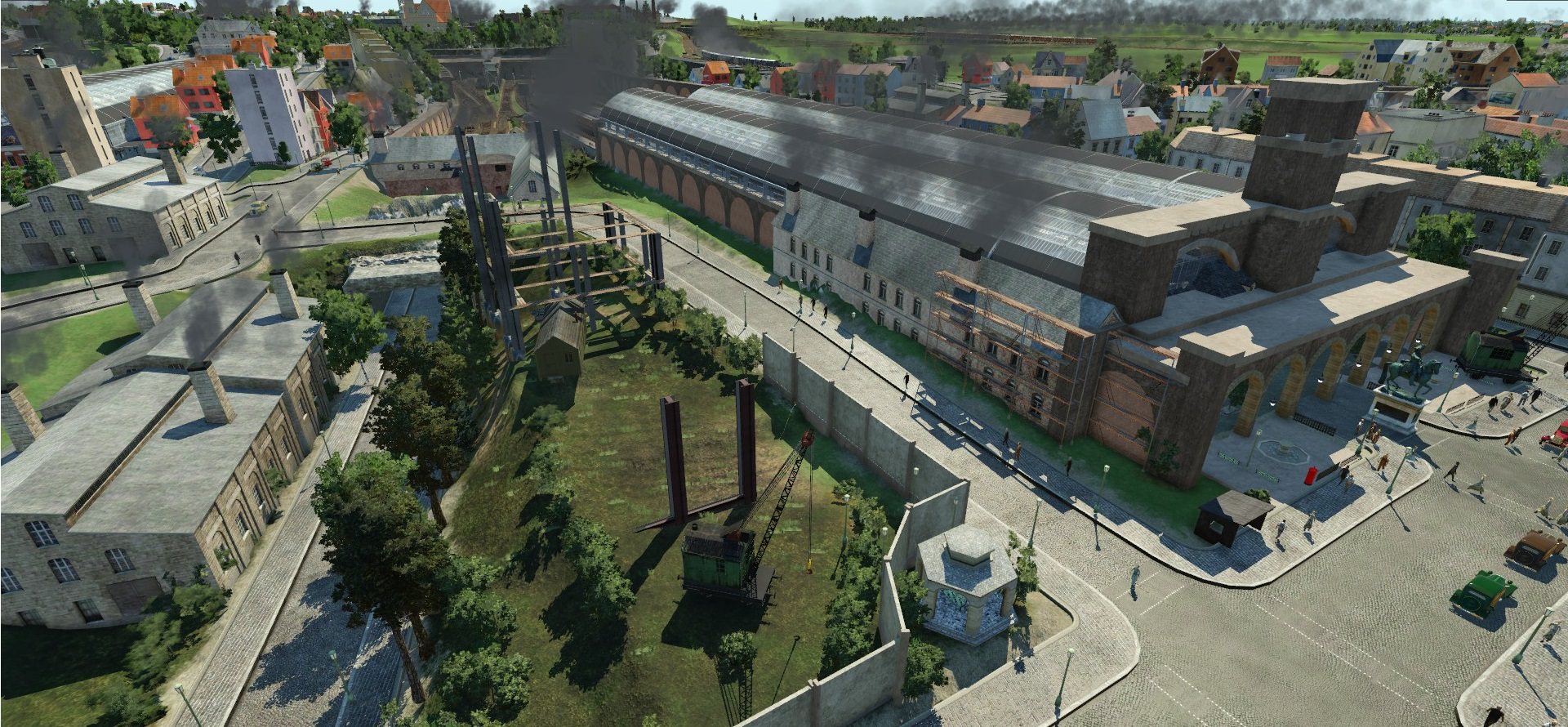 London King's Cross & St Pancras about to be built.