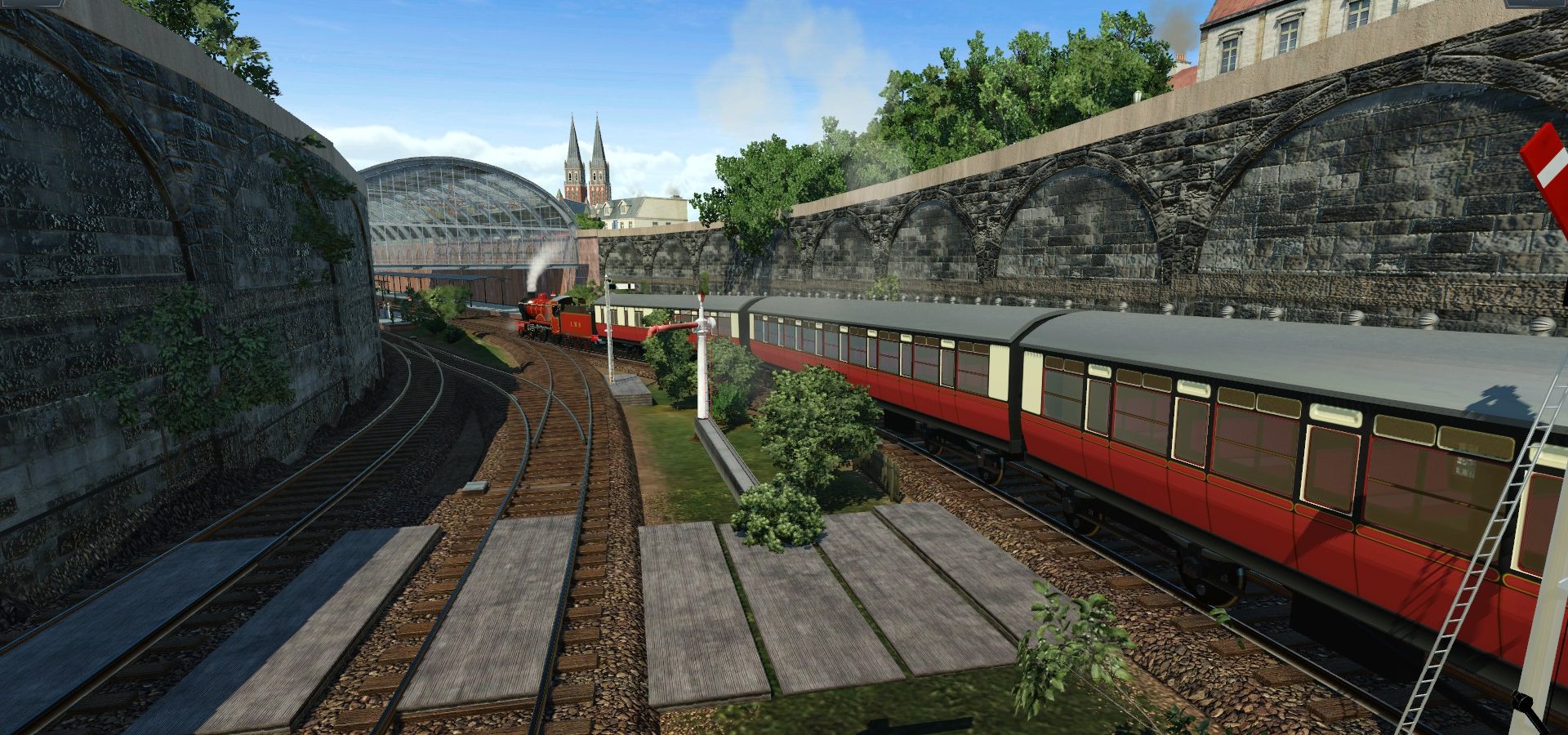 London St Pancras Station approach