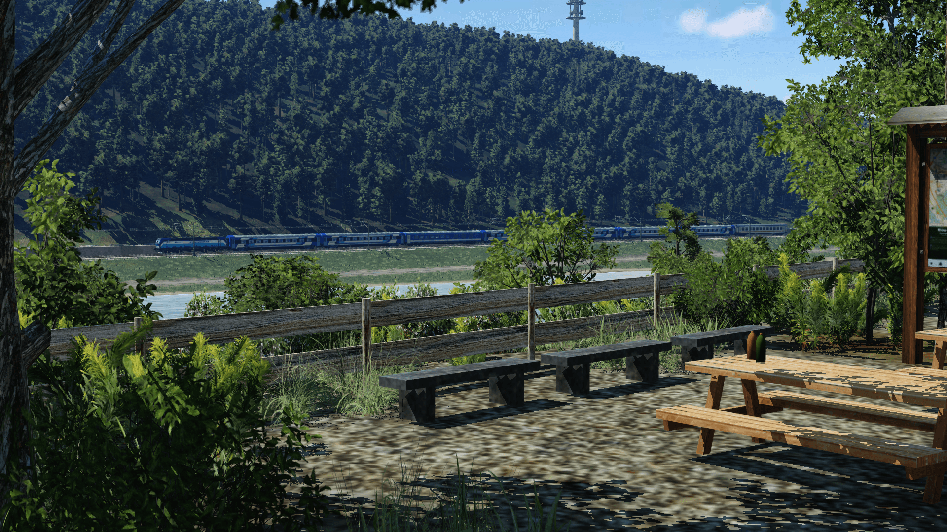 Wanderrast mit Ausblick
