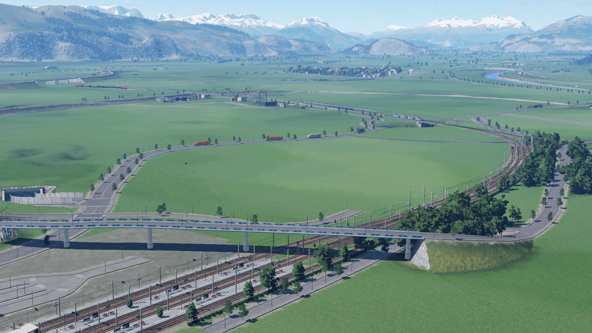Blick aufs Rheintal von Bregenz aus