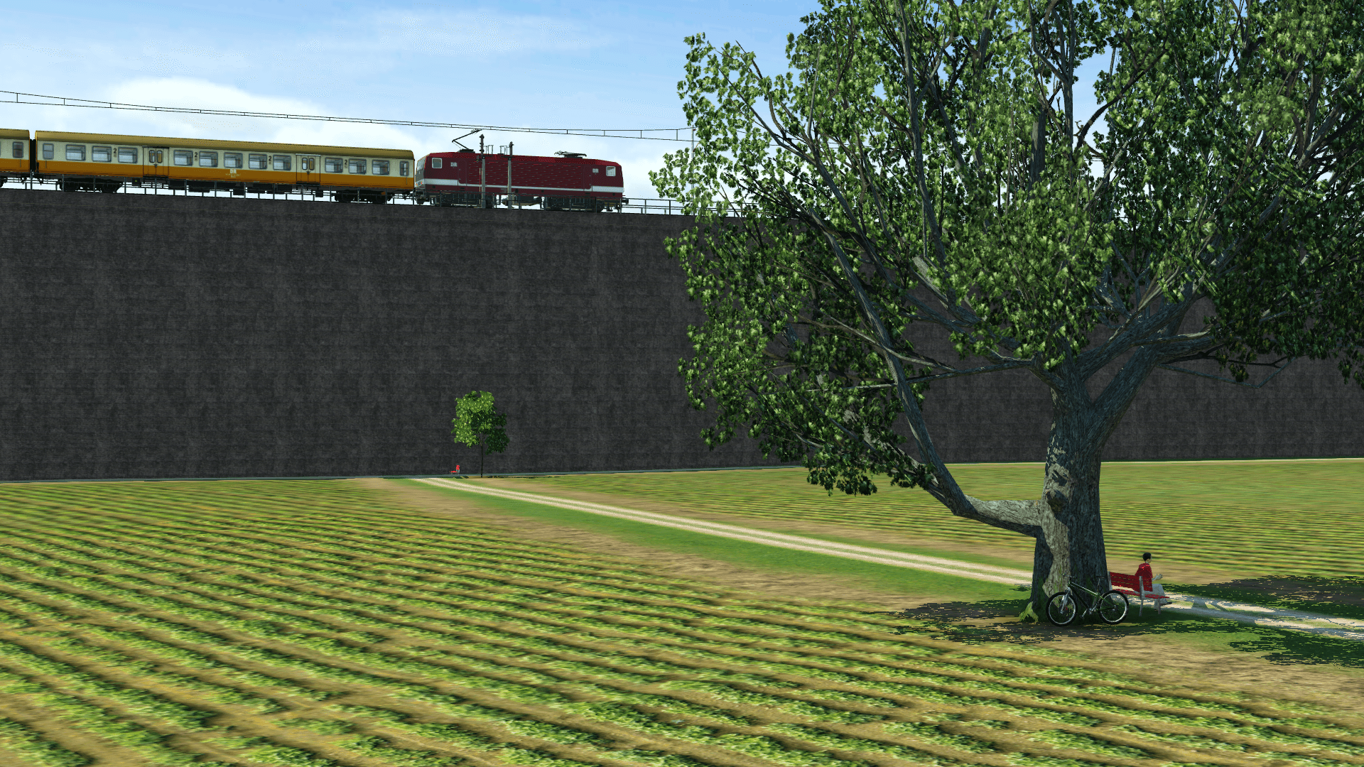 Städteexpress passiert Blocksignal