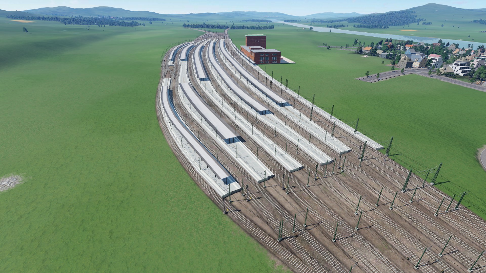 Erster Bahnhofsbau versuch