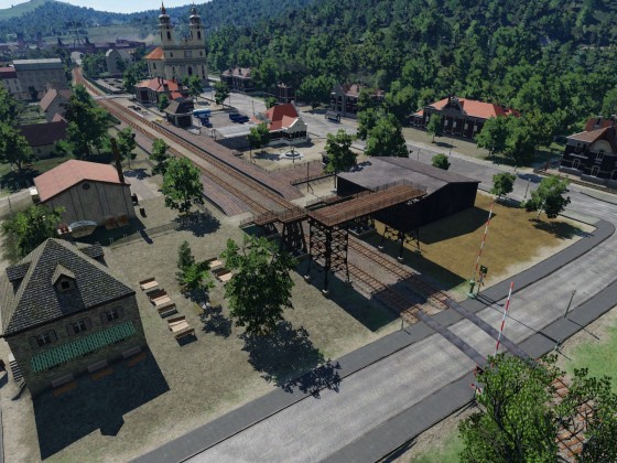 Der kleine Dorfbahnhof