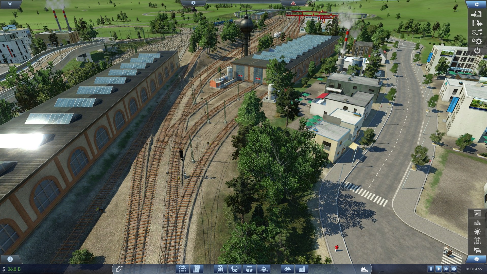 Der neue Güterbahnhof Rothenburg