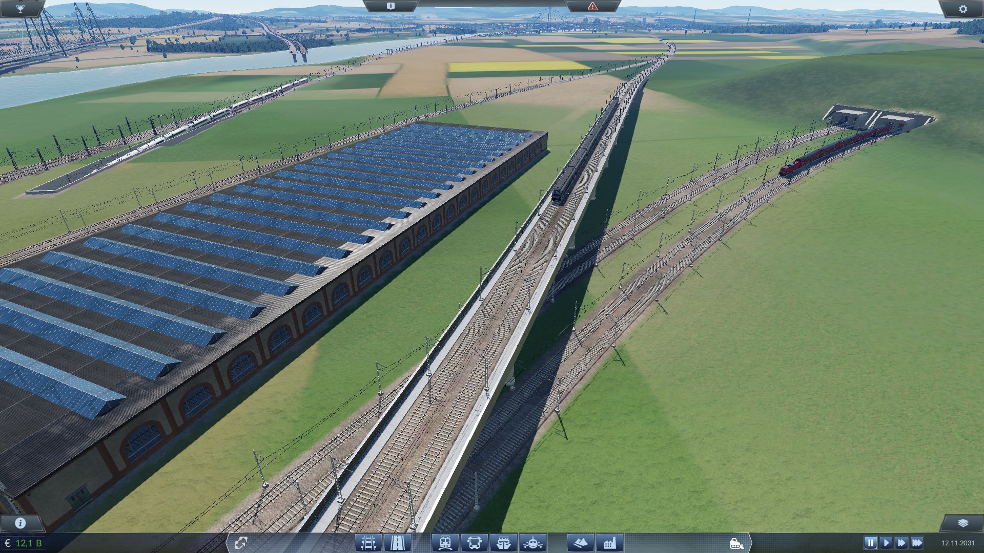 Letzte Teilstück von der HBF ausfahrt von Bonn