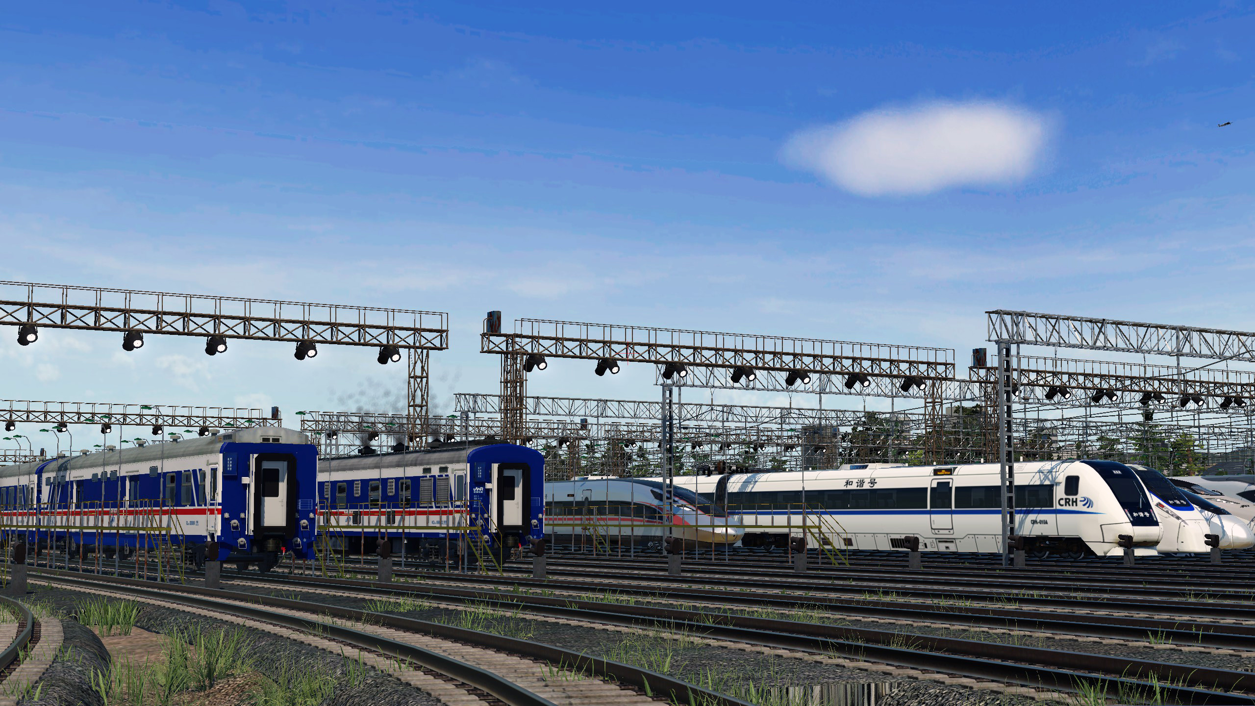 High-speed rail rolling stock depot
