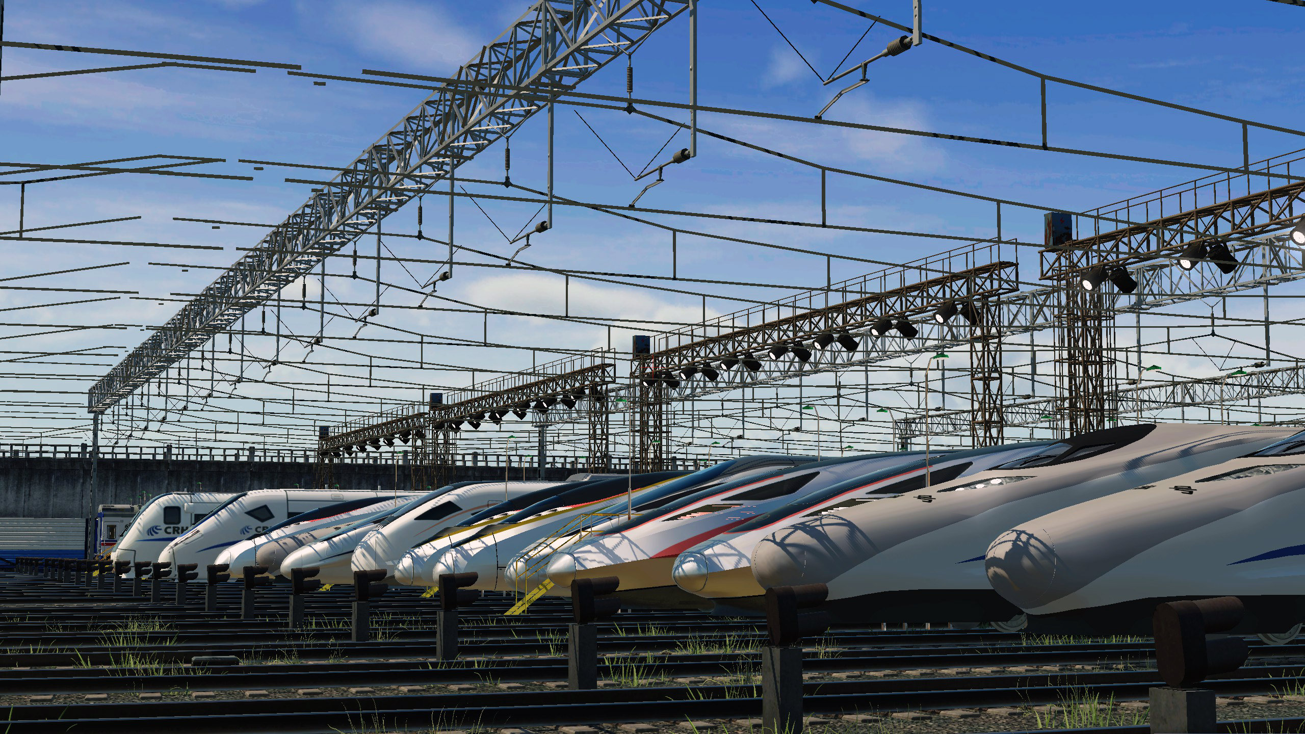 High-speed rail rolling stock depot