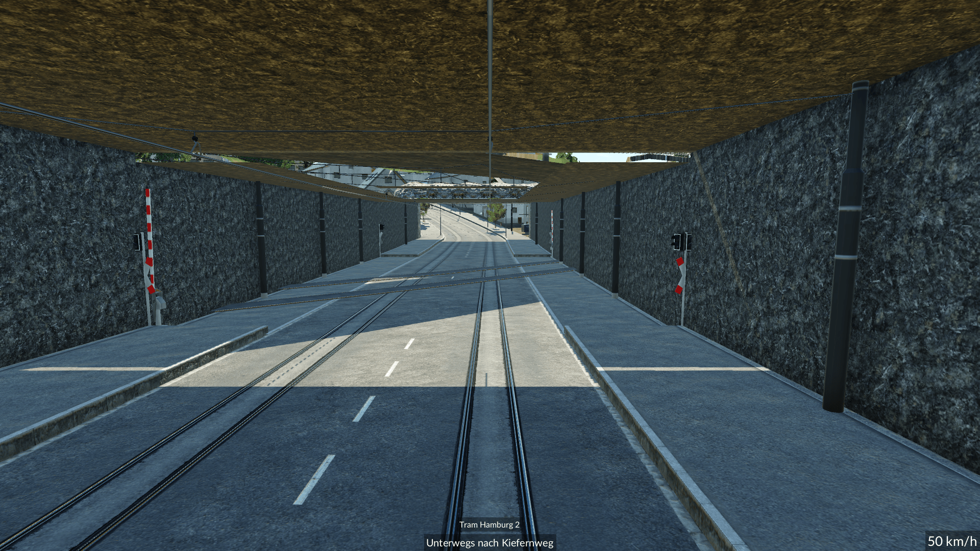 Unterirdischer Bahnübergang