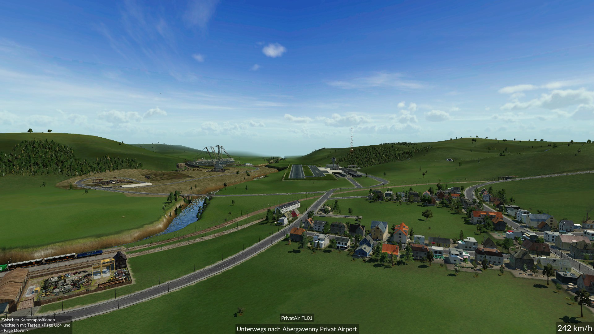 Anflug Privat Flugplatz 1