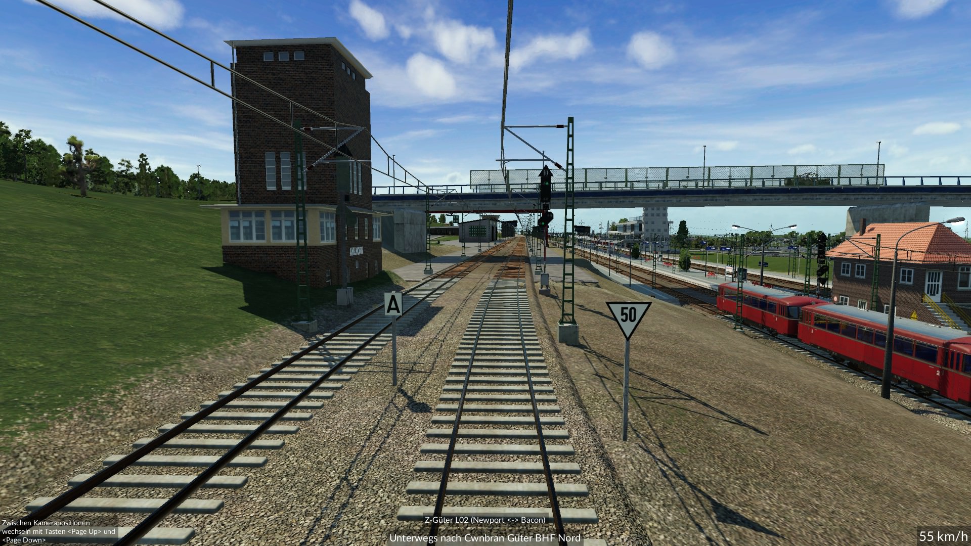 Kleiner Güter Bahnhof Einfahrt