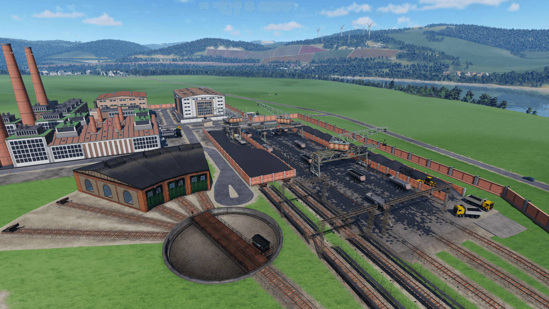 WIP - Heizkraftwerk mit Kohlelager und Bahnbetriebswerk