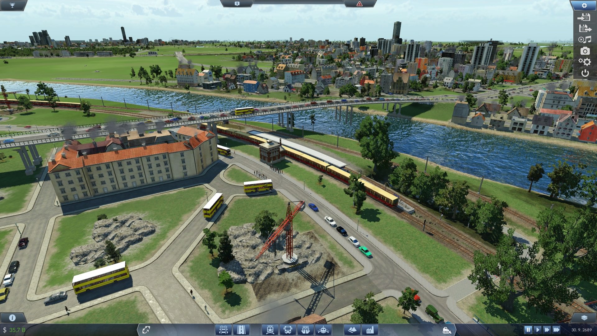 Buspromenade in Sonnenallee