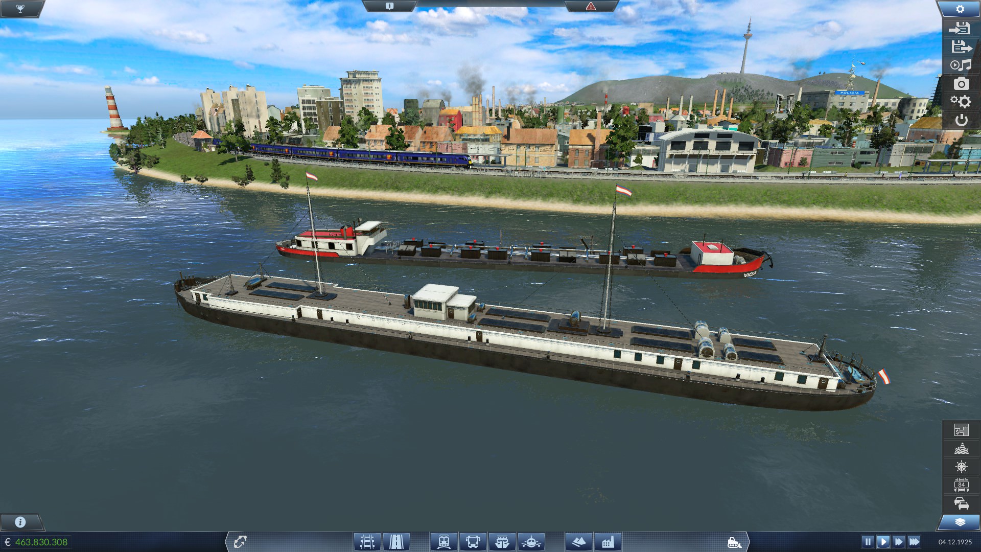 Viel Verkehr zu Wasser und an Land